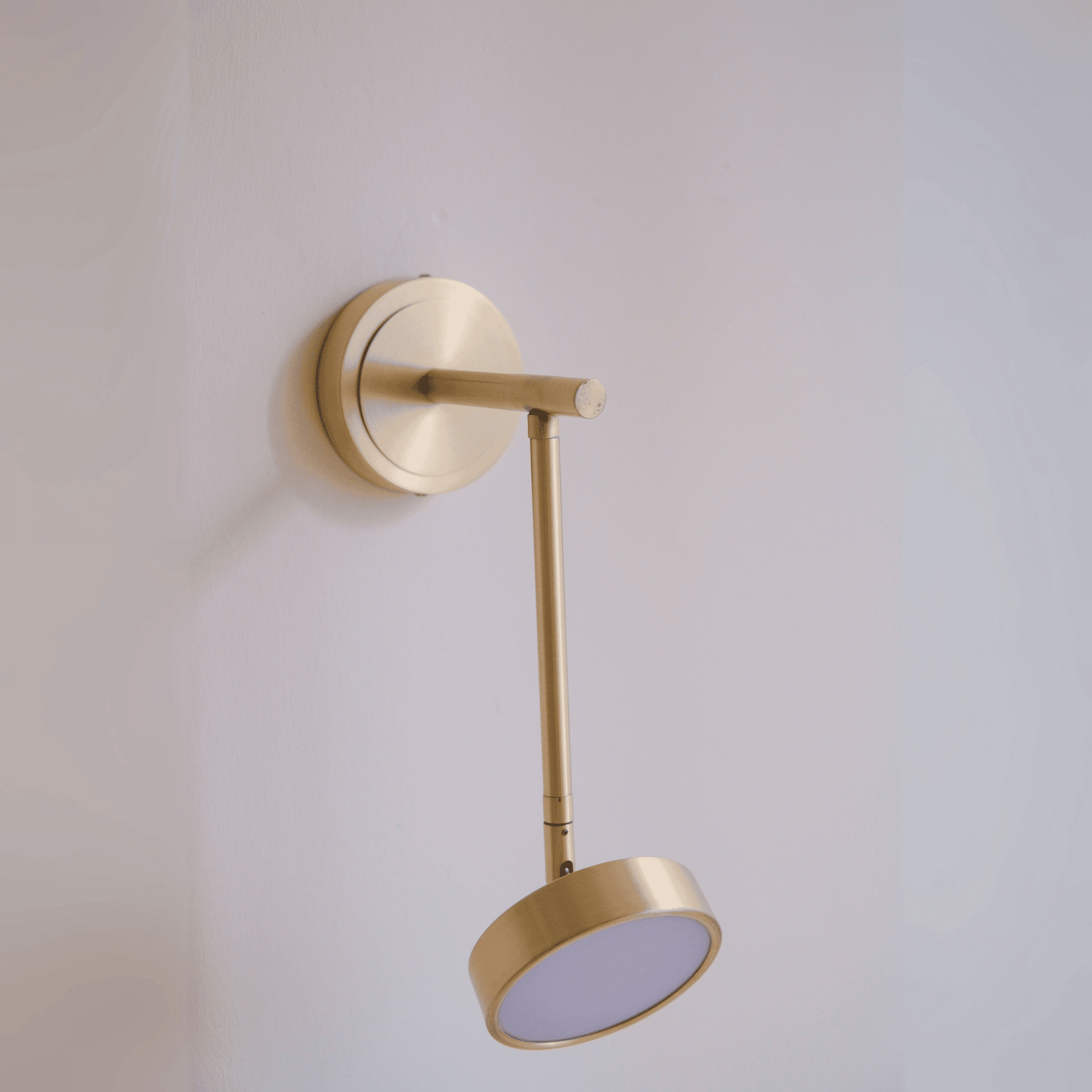 Modern Brass Wall Sconce with Adjustable Arm