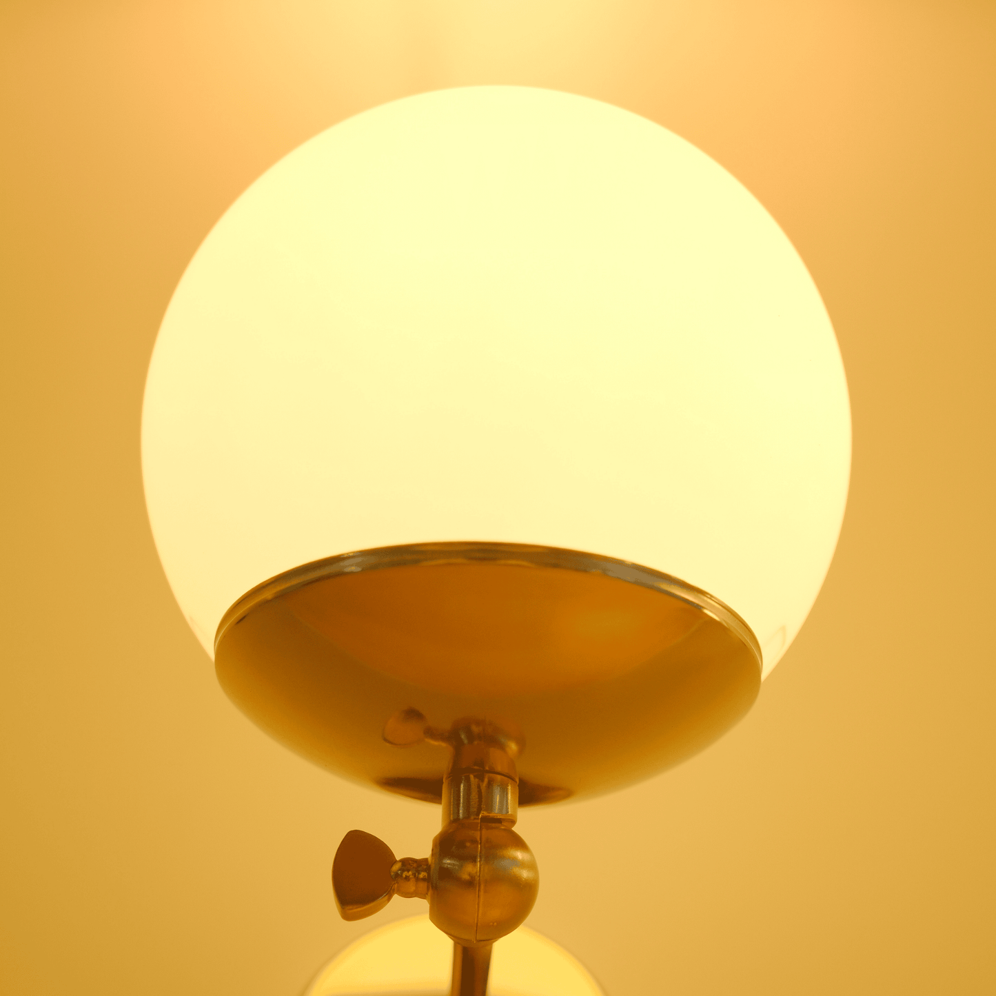 Modern Globe Wall Sconce with Adjustable Arm