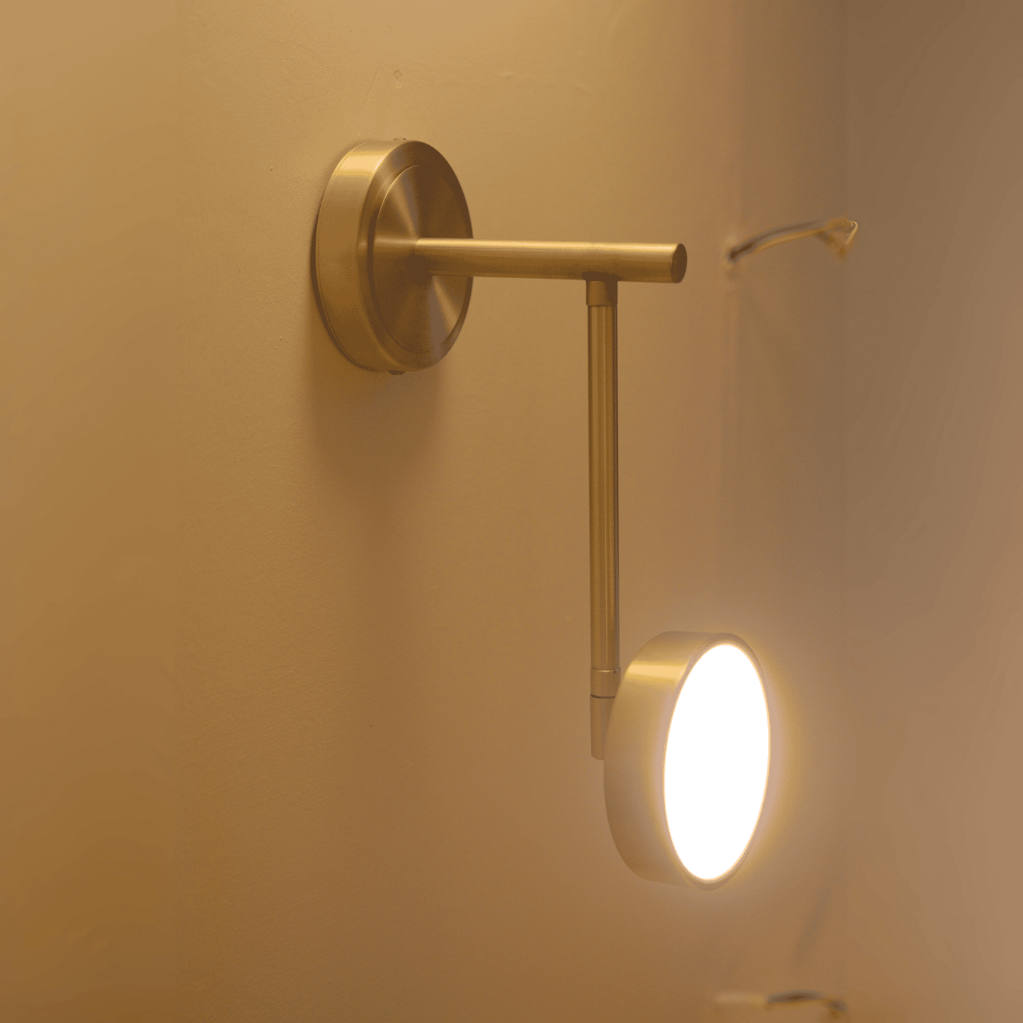 Modern Brass Wall Sconce with Adjustable Arm