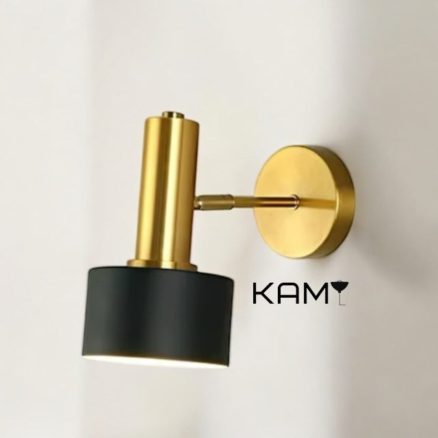 Minimalist Metal Wall Sconce- Modern Industrial Lighting for Home / Office Wall Decor / Modern Bedroom Wall Sconce / Bathroom Wall Sconce - Kami Lighting