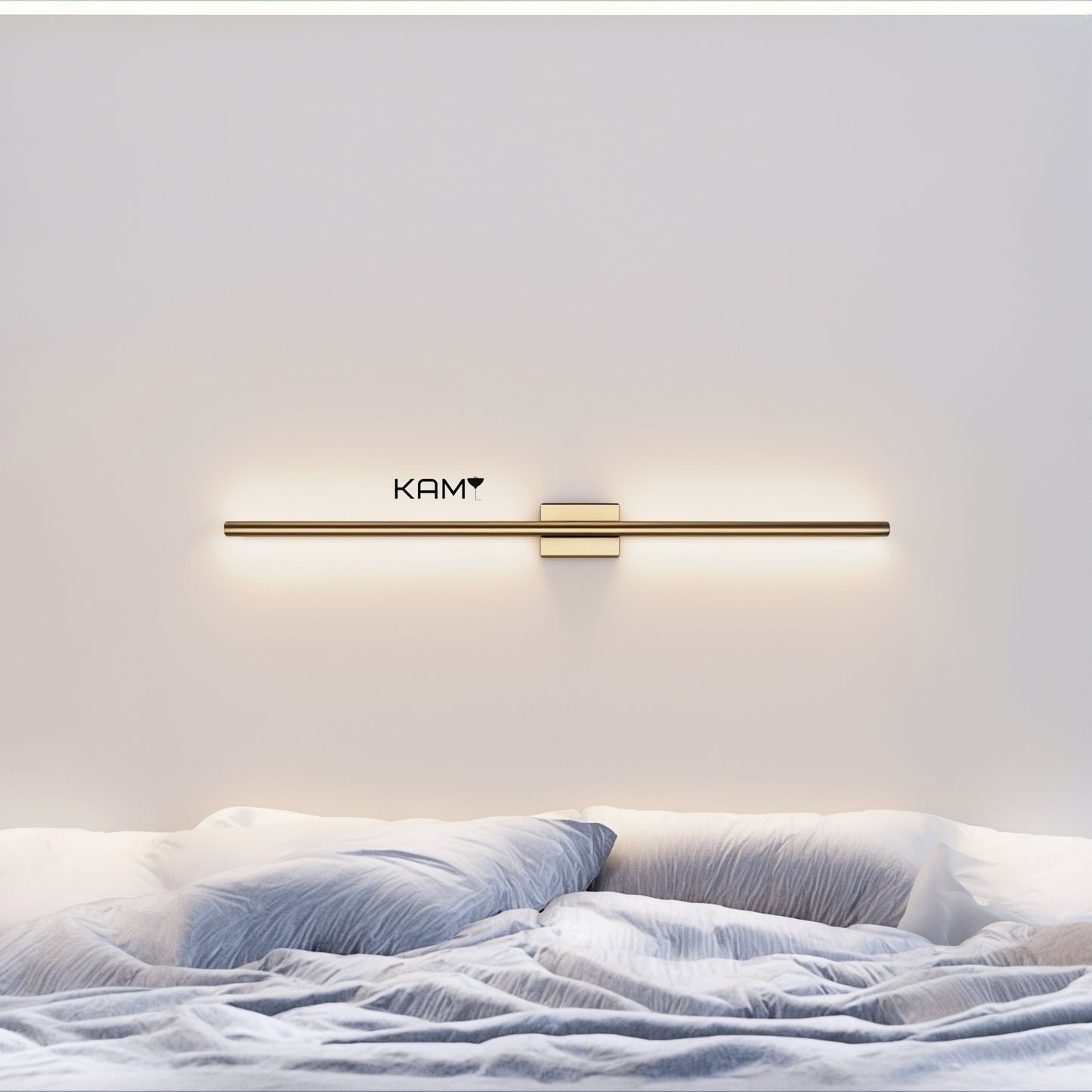 Modern LED Wall Sconce | Minimalist Black Wall Light Fixture - Kami Lighting