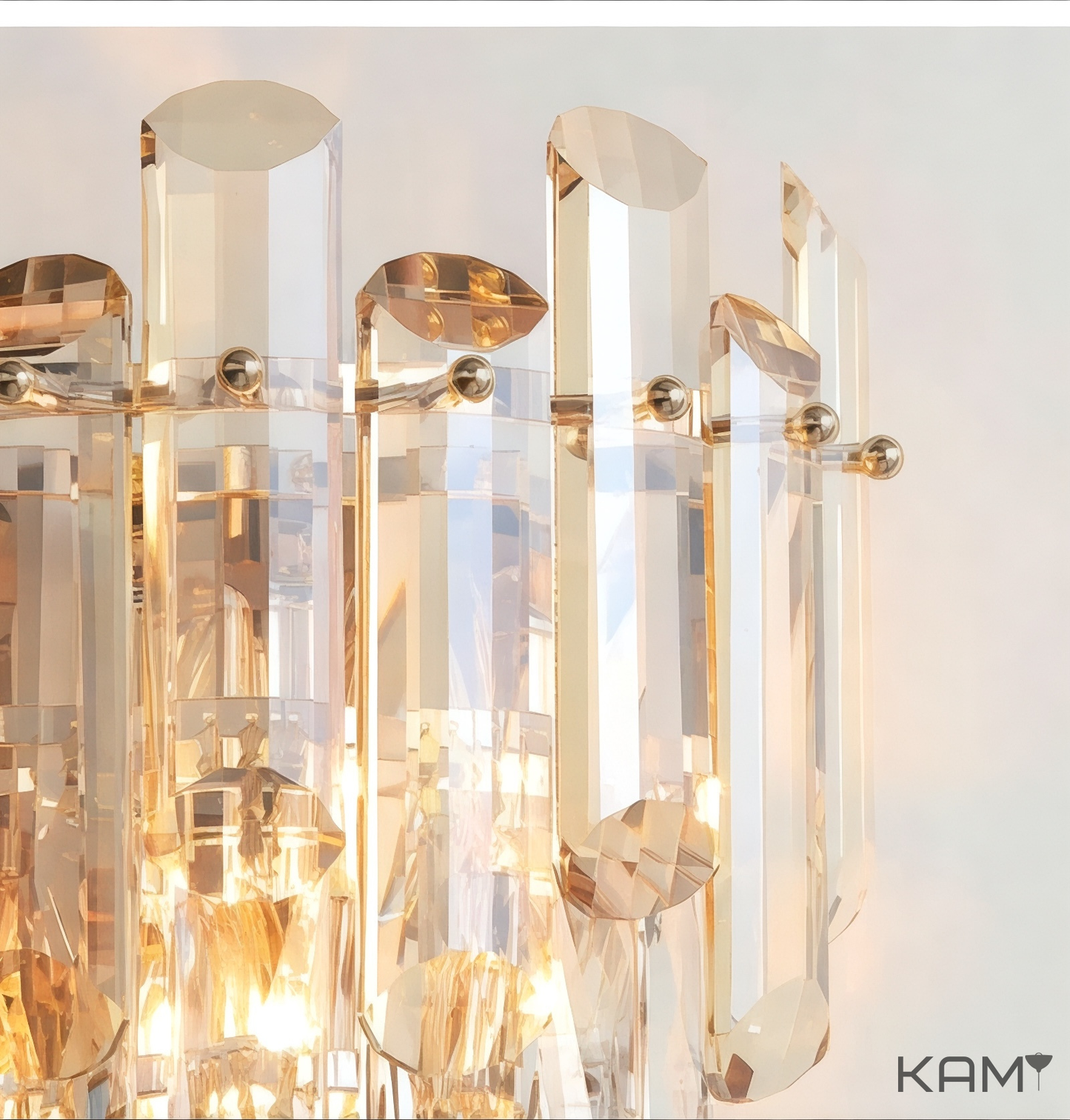 Classic K9 Crystal Wall Sconce - Dimmable Light Fixture with Customizable Metal and Crystal Colors - Elegant Home Decor Lighting