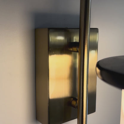 Marble sconce wall light