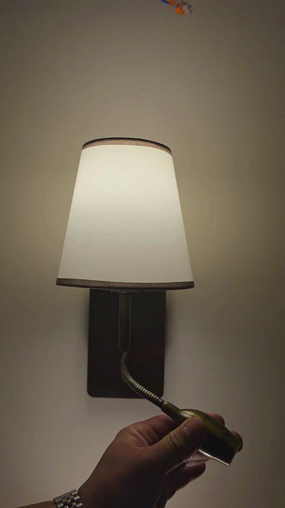 Wall Sconce with Reading Light – Bedside & Hospitality Wall Lamp
